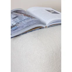 Tee sittpuff - Vit teddy