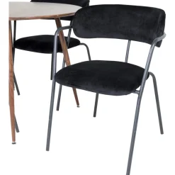 Tell karmstol - Svart