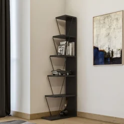 Tellus bokhylla - Antracit/svart