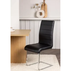 Tempo matstol - Svart PU