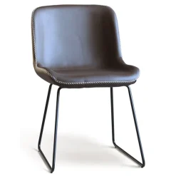 Texas matgrupp med 6 st Texas matstolar Brun PU + Texas matbord whitewash 180x90 cm + 6.00 x Stolsdyna