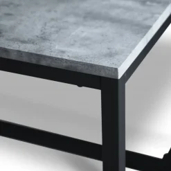 Texas matgrupp med 8 st Texas matstolar Brun PU + Texas matbord betong 200x100 cm