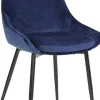 Theo stol i blå sammet