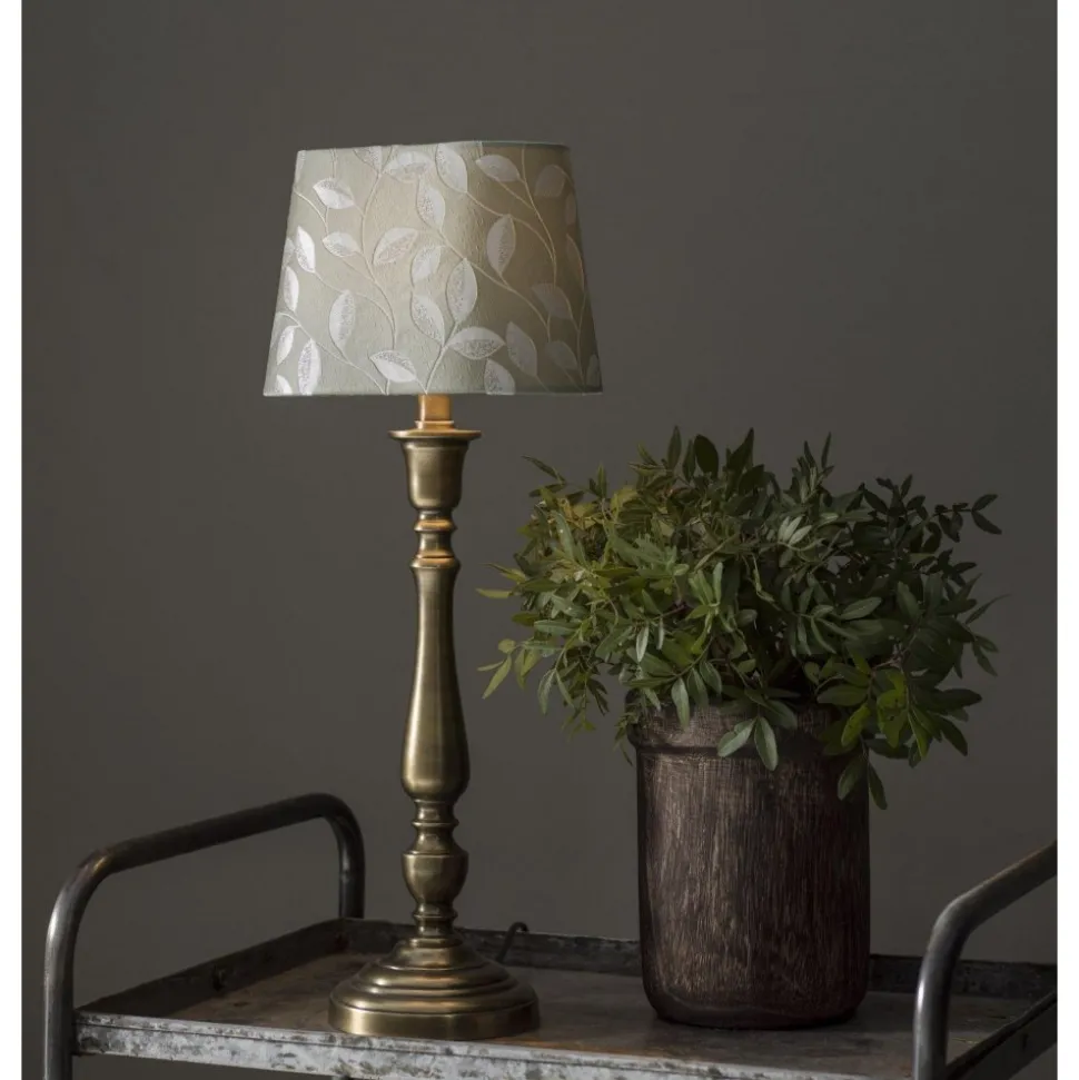 Therese lampfot - Antikmässing