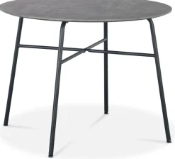 Tofta matbord Ø100 cm - Betongimitation + Textilrengöring för möbler