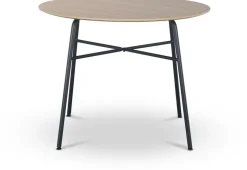 Tofta matbord Ø100 cm - Ljust trä + Möbeltassar