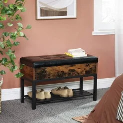 Tomas hallbänk 70 cm - Brun/svart