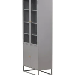 Torsnäs vitrinskåp - Ljusgrå