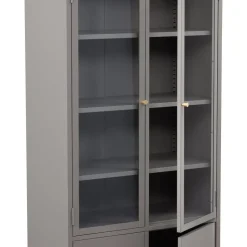 Torsnäs vitrinskåp - Ljusgrå