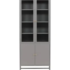 Torsnäs vitrinskåp - Ljusgrå