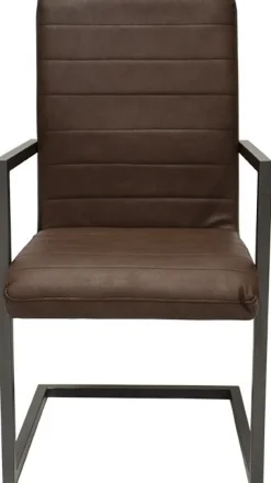 Toscana Stol med karm - Brun vintage läder look