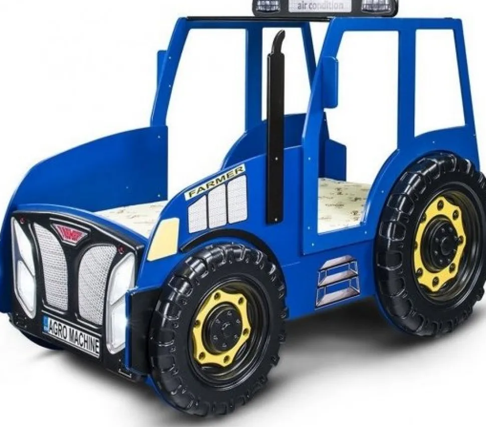 Traktor barnsäng - Blå eller Grön