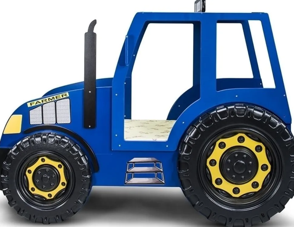 Traktor barnsäng - Blå eller Grön