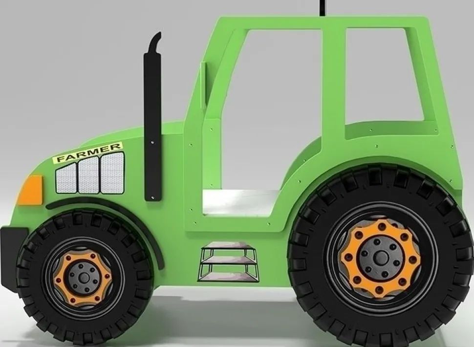 Traktor barnsäng - Blå eller Grön