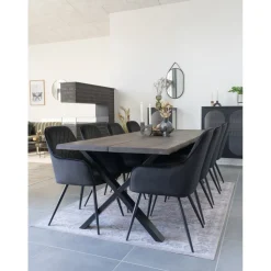 Trapani spegel - Svart + Glas och Kristallrengöring