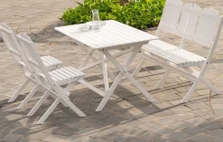 Trädgårdssoffa Vit - Haväng + Rengöringsmedel för utemöbler