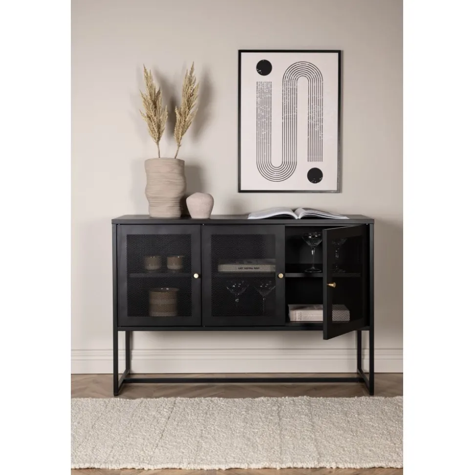 Trerike skänk - Svart