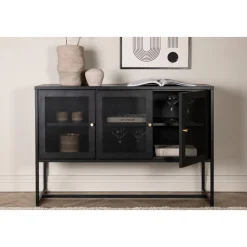 Trerike skänk - Svart