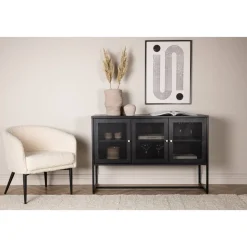 Trerike skänk - Svart + Textilrengöring för möbler