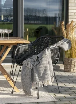 Trieste utestol med dyna - Svart + Fläckborttagare för möbler