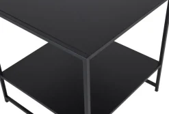 Träne sidobord med hylla 50,8 x 50,8 cm - Svart