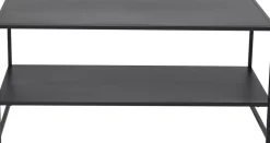 Träne soffbord 101,6 x 43,2 cm - Svart