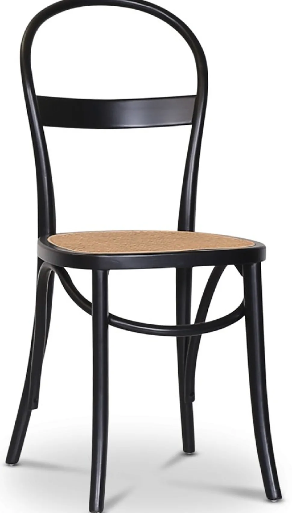 Tromsö matgrupp; runt matbord Vit / Ek med 4 st Danderyd No.16 matstolar Svart