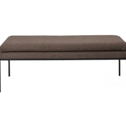Trouville bänk med dyna - Brun