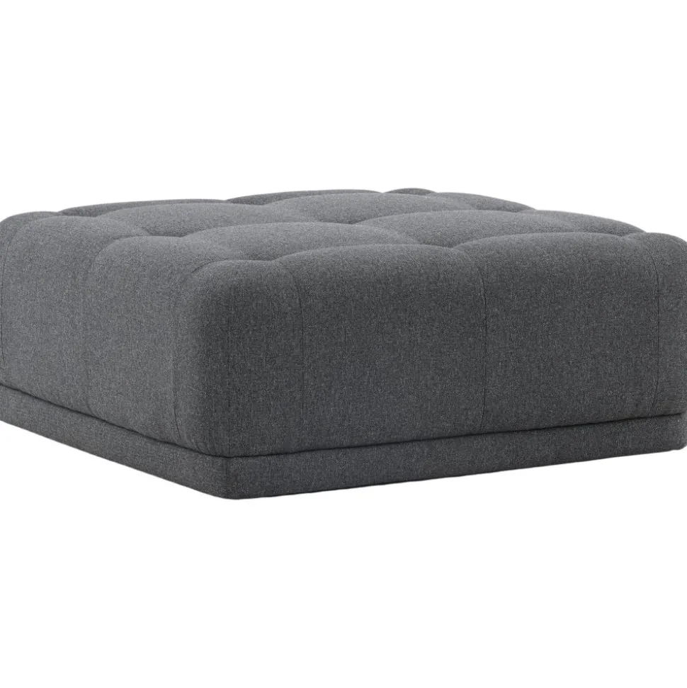 Turin sittpuff - Mörkgrå