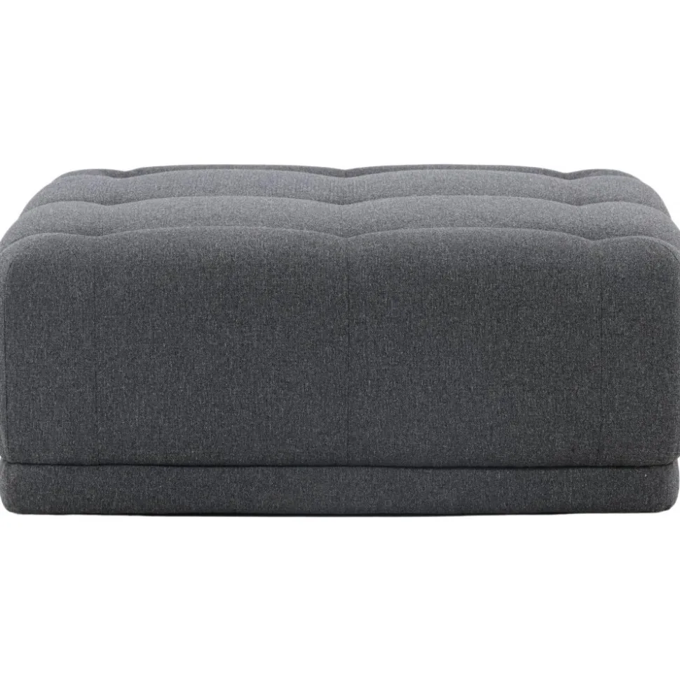 Turin sittpuff - Mörkgrå