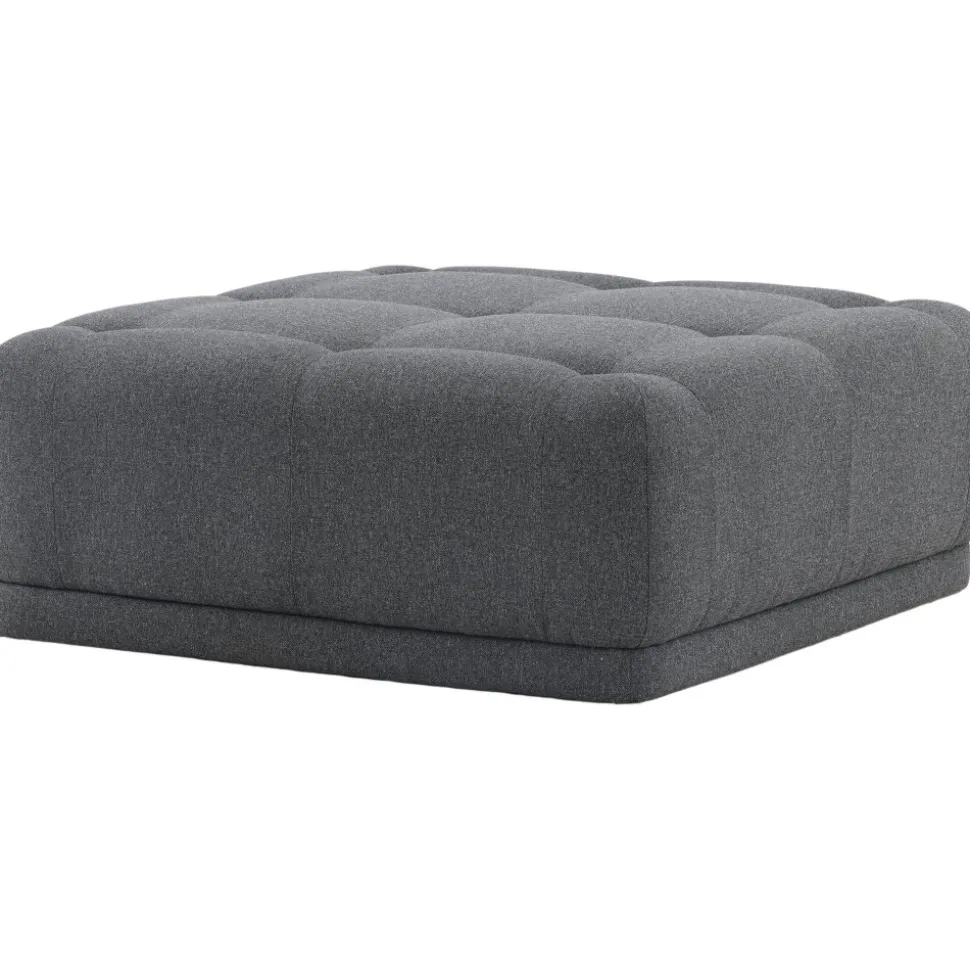 Turin sittpuff - Mörkgrå