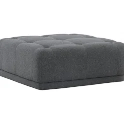 Turin sittpuff - Mörkgrå