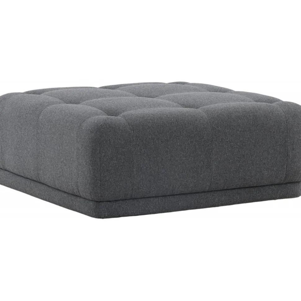 Turin sittpuff - Mörkgrå