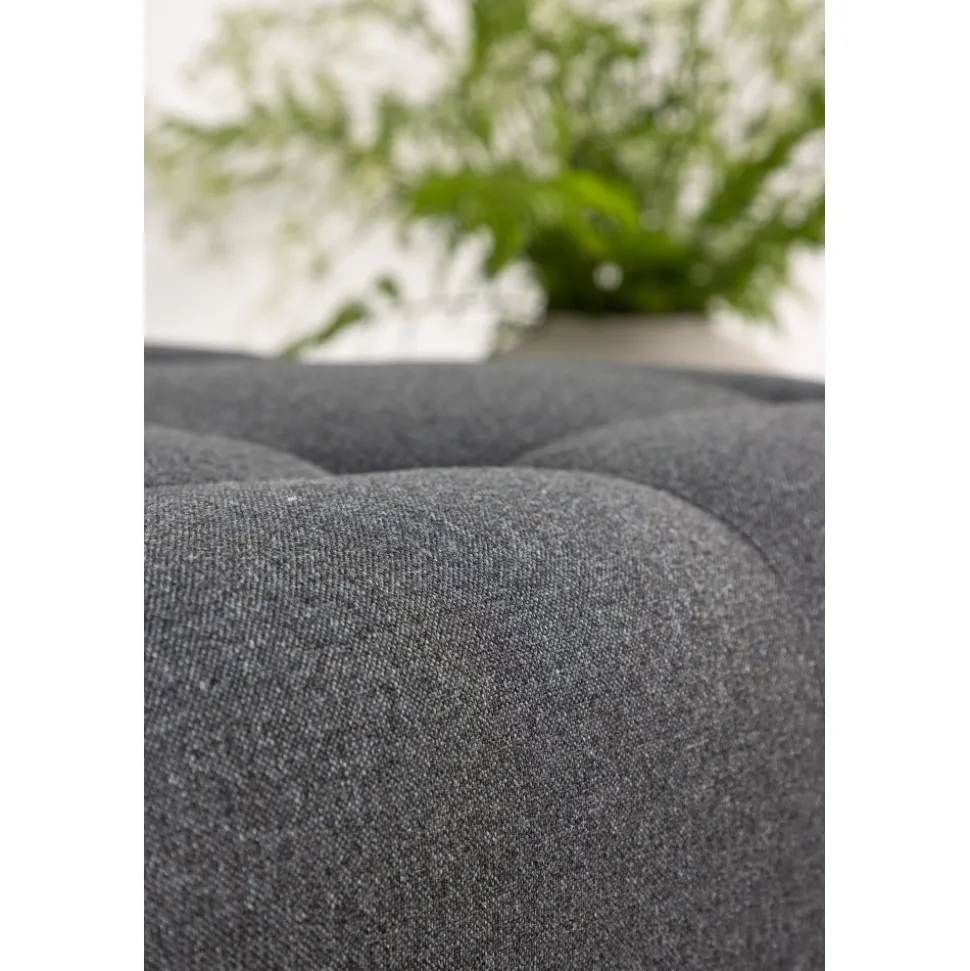 Turin sittpuff - Mörkgrå