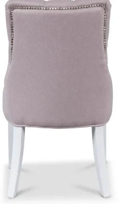 Tuva EUR Matstol - Rosa / Vit + Möbeltassar