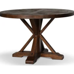 Tuva runt matbord Ø120 cm - Brun vintage