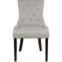 Tuva stol beige tyg med svarta ben