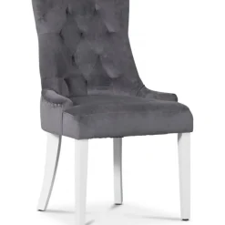 Tuva Stol i grå sammet