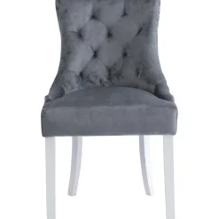 Tuva Stol i grå sammet