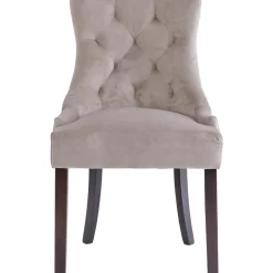 Tuva stol med handtag i ryggen - Gråbeige