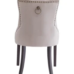 Tuva stol med handtag i ryggen - Gråbeige