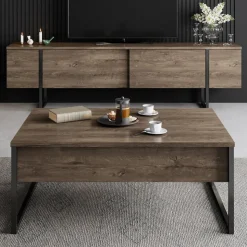 TV-bänk Lux i valnöt - 180 cm