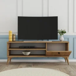 TV-bänk Retro i ek - 120 cm