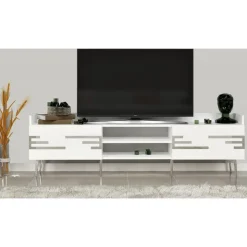 TV-bänk Vit 183,6 cm bred