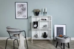 Tvärån skåp - Vit