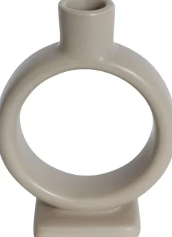 Udda ljusstake 14 cm - Beige