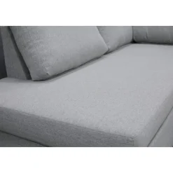 U-soffa med förvaring 367 cm grå + Fläckborttagare för möbler