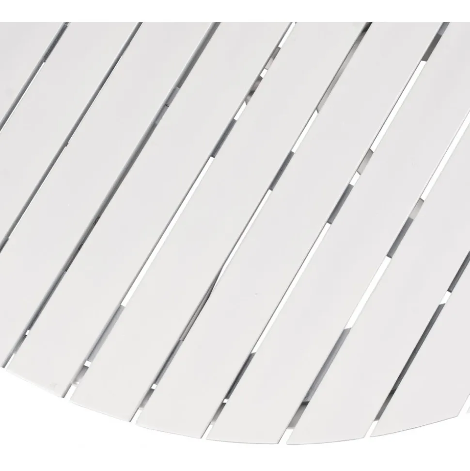 Utebord Ø130 cm vit - Holmsund + Textilskydd för utemöbler