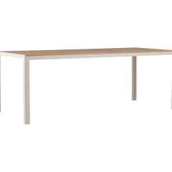 Utebord 205 x 90 cm beige / Teaklook - Copacabana + Rengöringsmedel för utemöbler