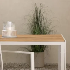 Utebord 205 x 90 cm beige / Teaklook - Copacabana + Rengöringsmedel för utemöbler